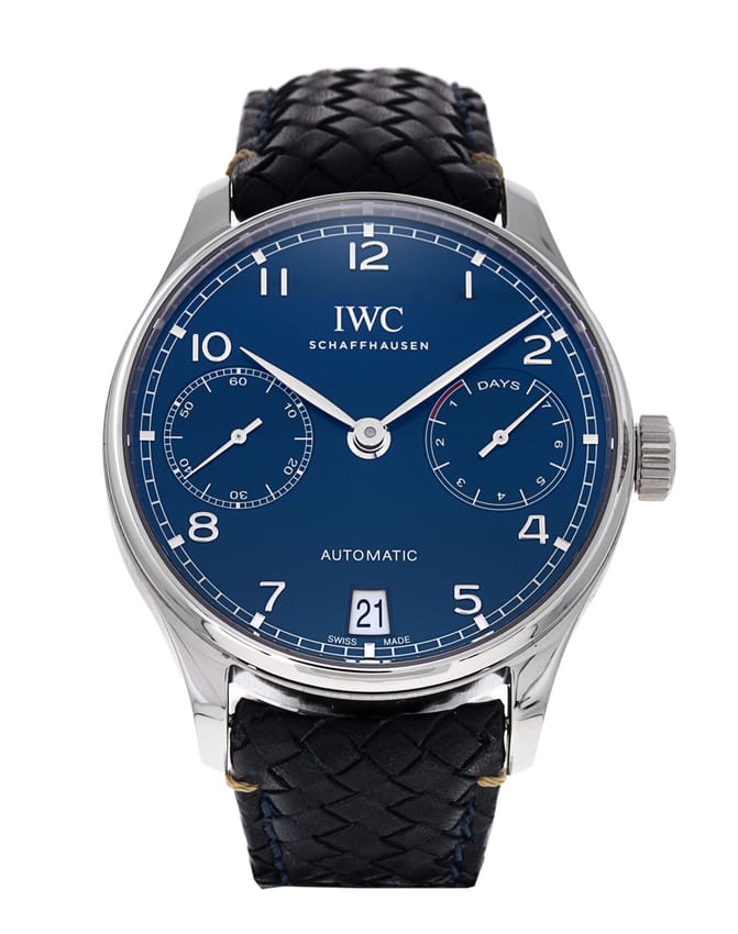 Iwc portugieser automatic blue 2025 dial