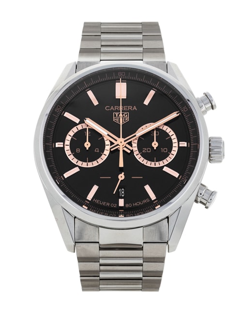 Tag Heuer Carrera Black Baton Dial Bracelet Strap