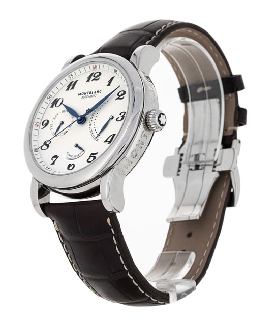 Montblanc Star 106462 Beige Arabic Dial Leather Strap