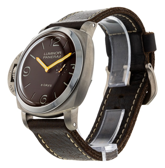 Panerai Luminor 1950 Brown Quarter Arabic Dial