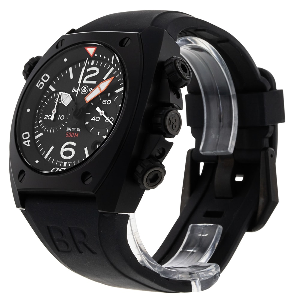 Bell and Ross BR02 94 Chronograph Black Baton Dial