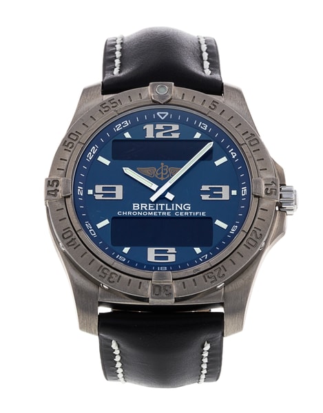 Breitling Aerospace - Blue Arabic Dial & Leather Strap