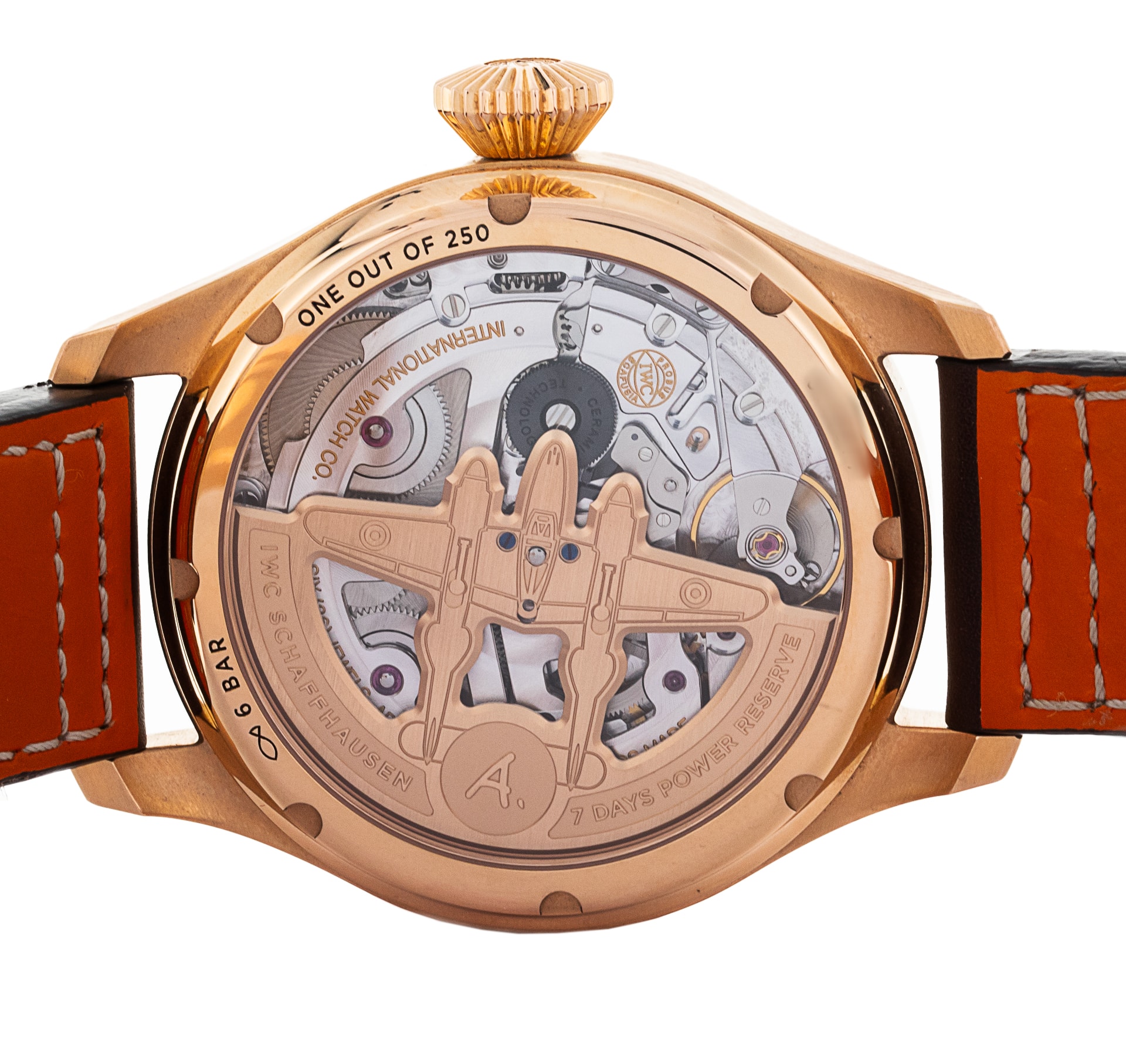 IWC Big Pilot s IW502706 Brown Arabic Dial Leather Strap