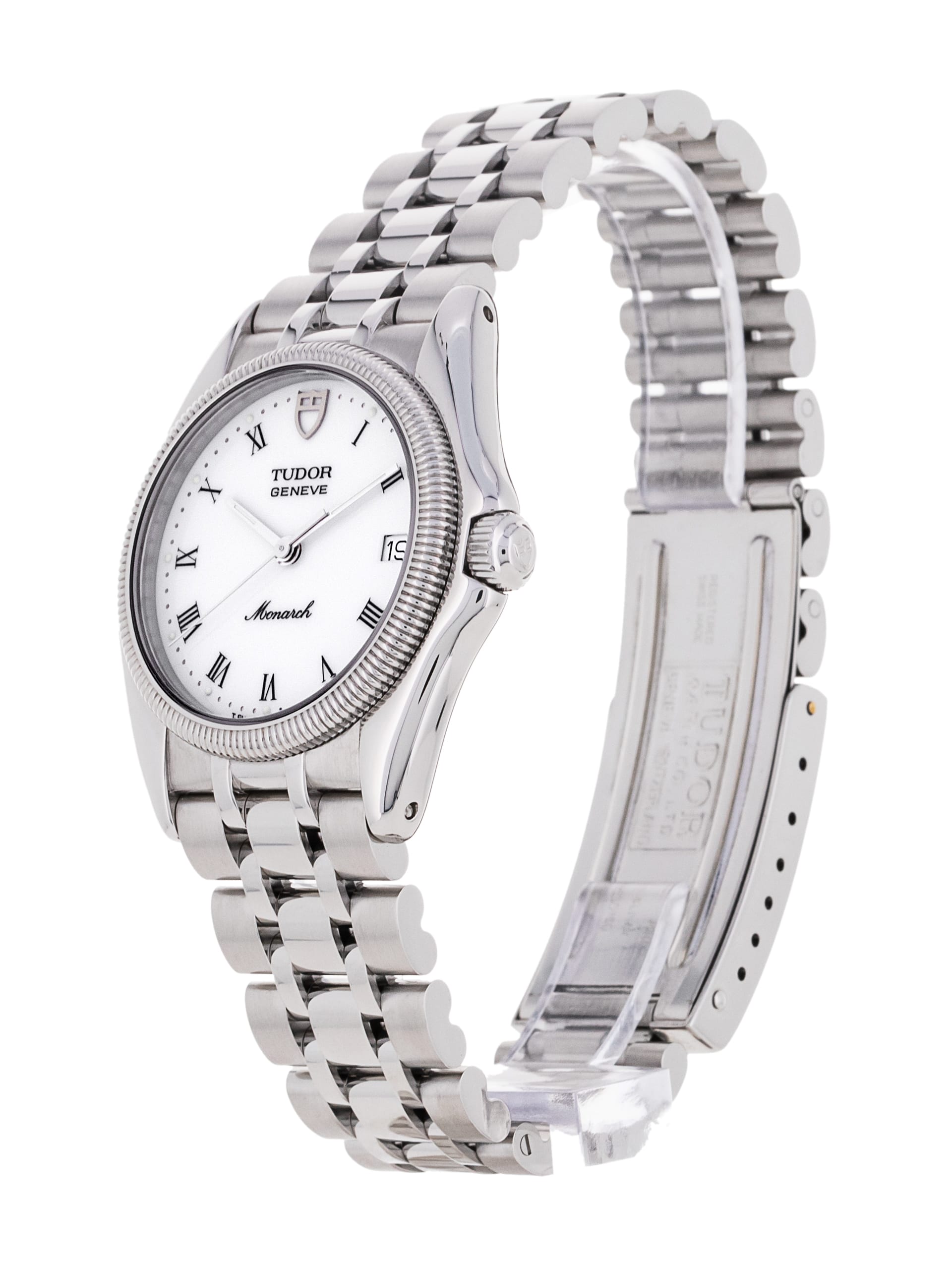 Tudor Monarch - White Roman Numeral Dial & Bracelet Strap