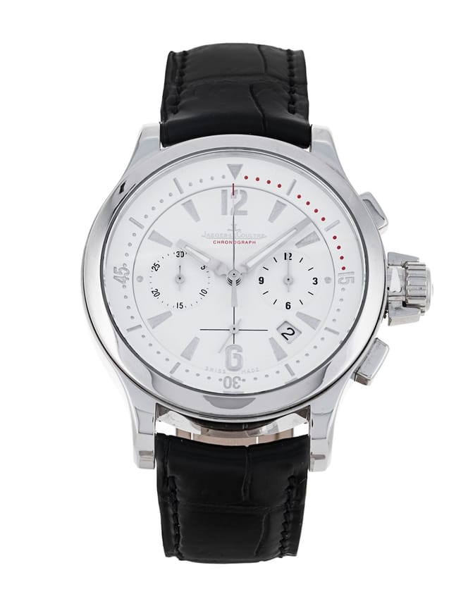 Jaeger LeCoultre Master Compressor Chronograph White Baton Dial