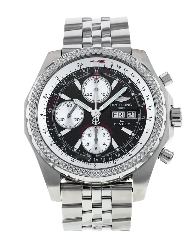 Breitling Bentley GT Black Baton Dial Bracelet Strap
