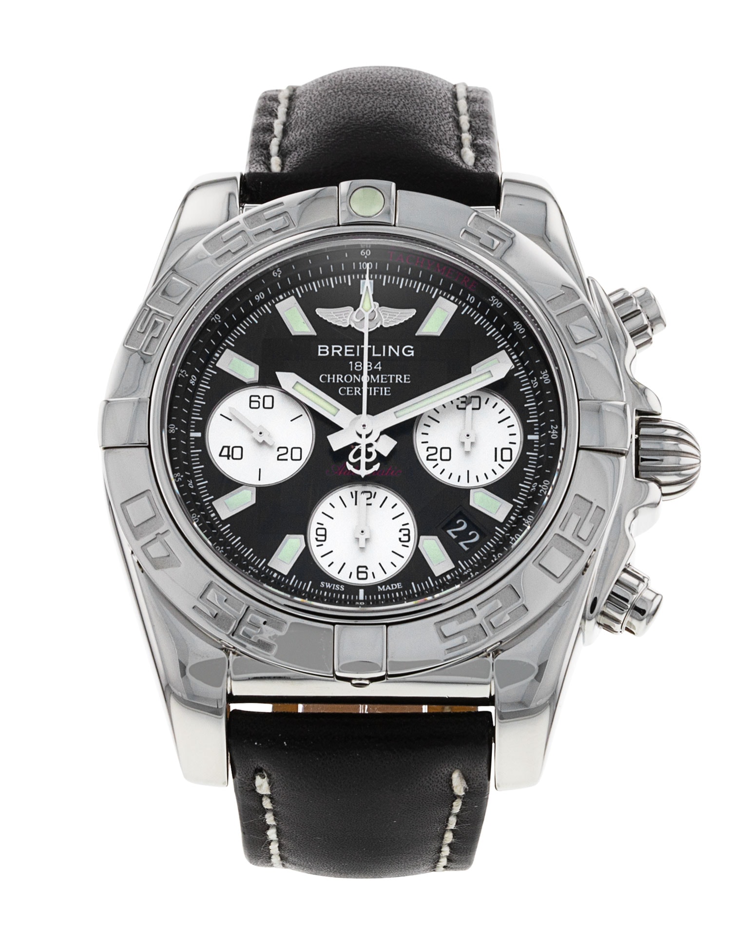 Breitling black strap hotsell