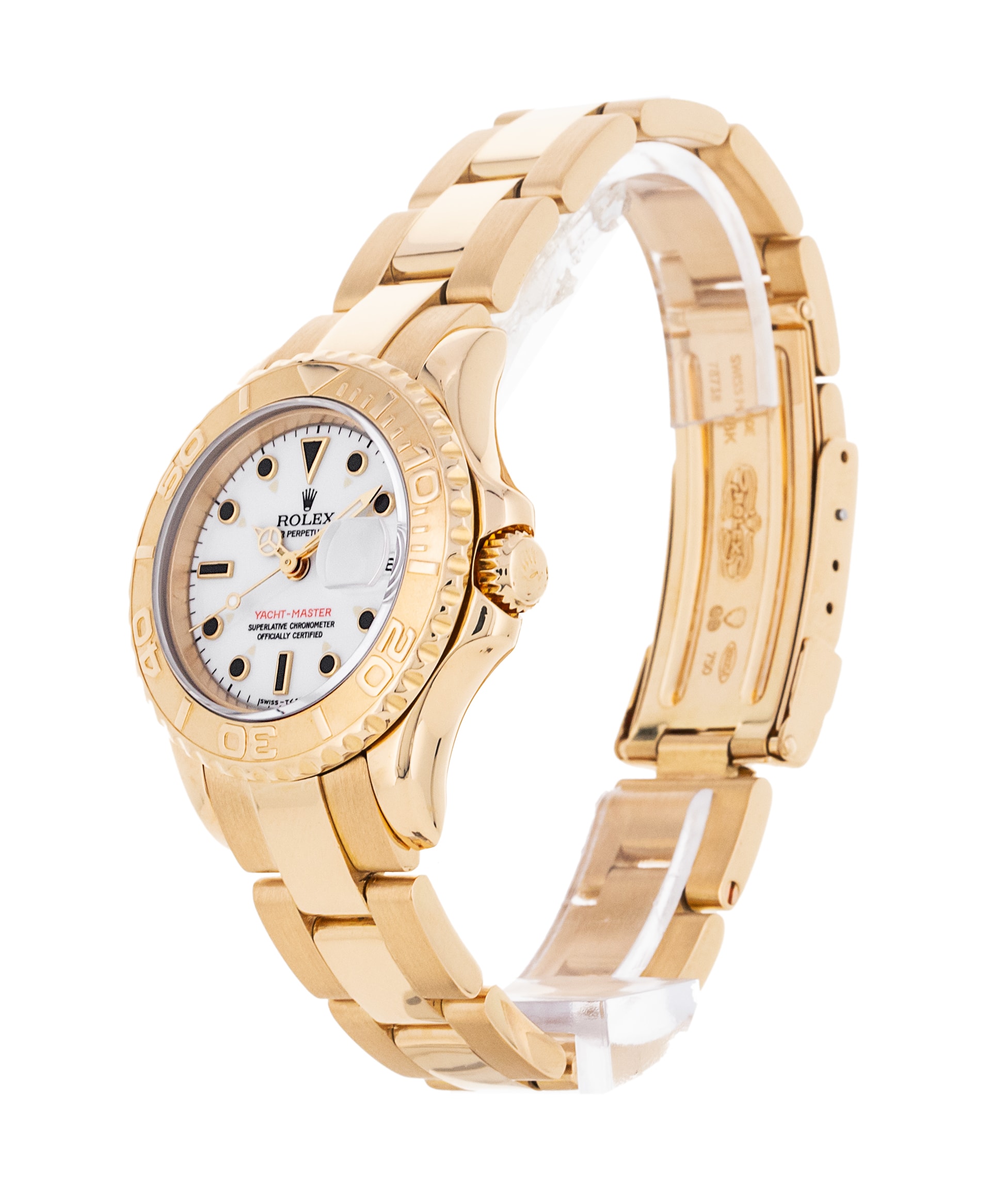 Rolex Yacht Master 69628 White Dial Bracelet Strap