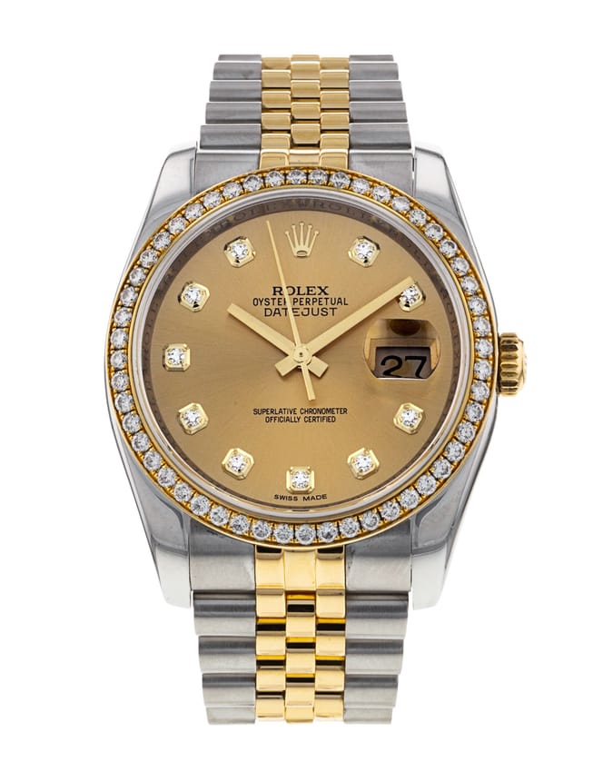 Rolex champagne diamond dial 2025