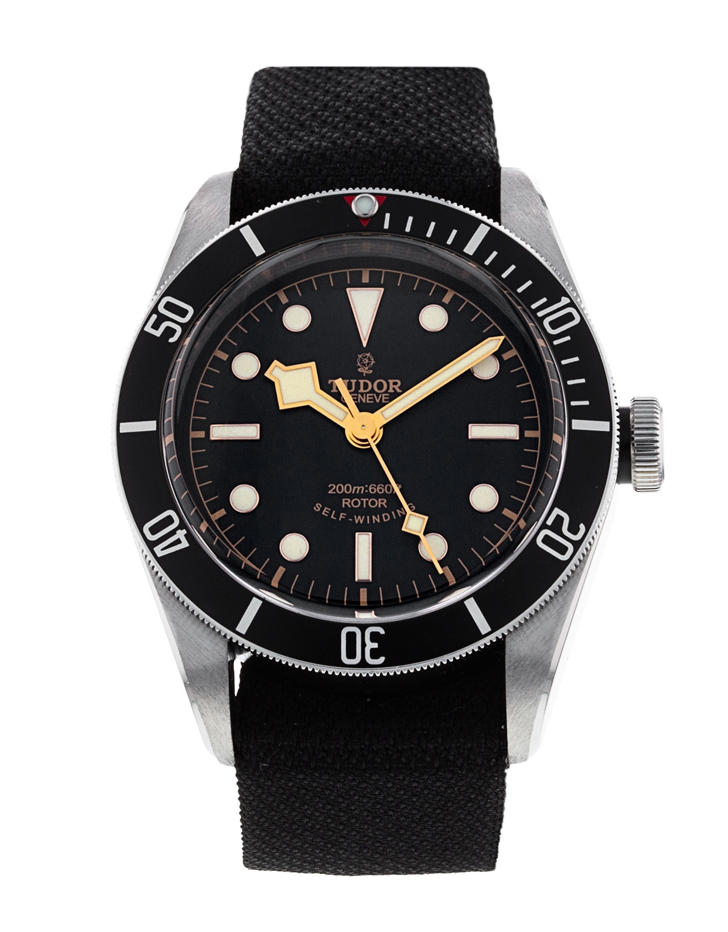 Tudor Heritage Black Bay 79220N Black Dial Fabric Strap