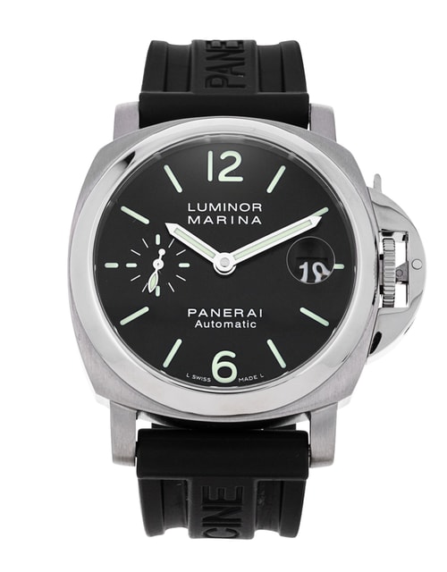 Panerai Luminor Marina Black PAM00048 Stainless Steel Watch Used Mens Bob s Watches