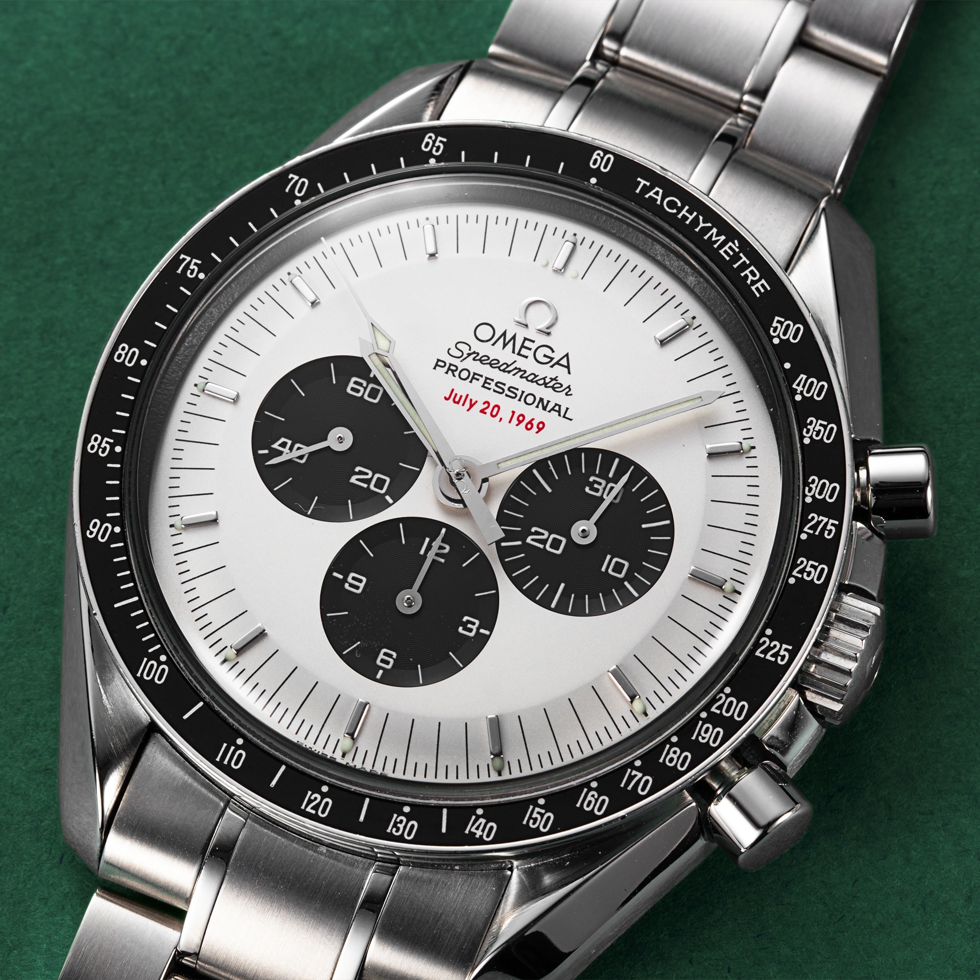 Omega Speedmaster Moonwatch White Baton Dial