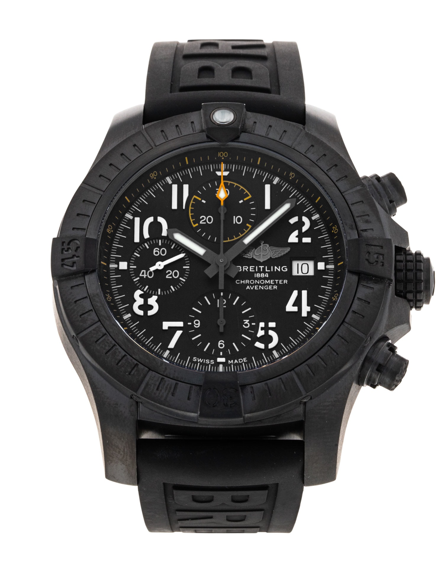 Breitling Avenger Chronograph 45 Night Mission Black Arabic Dial