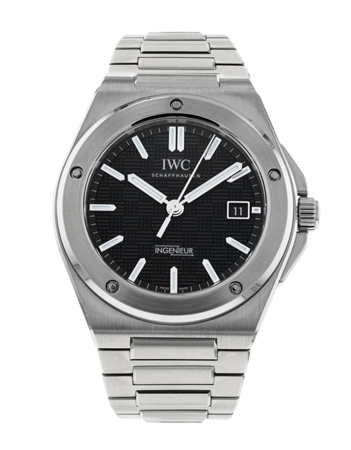 IWC Ingenieur IW328901 Black Baton Dial Bracelet Strap