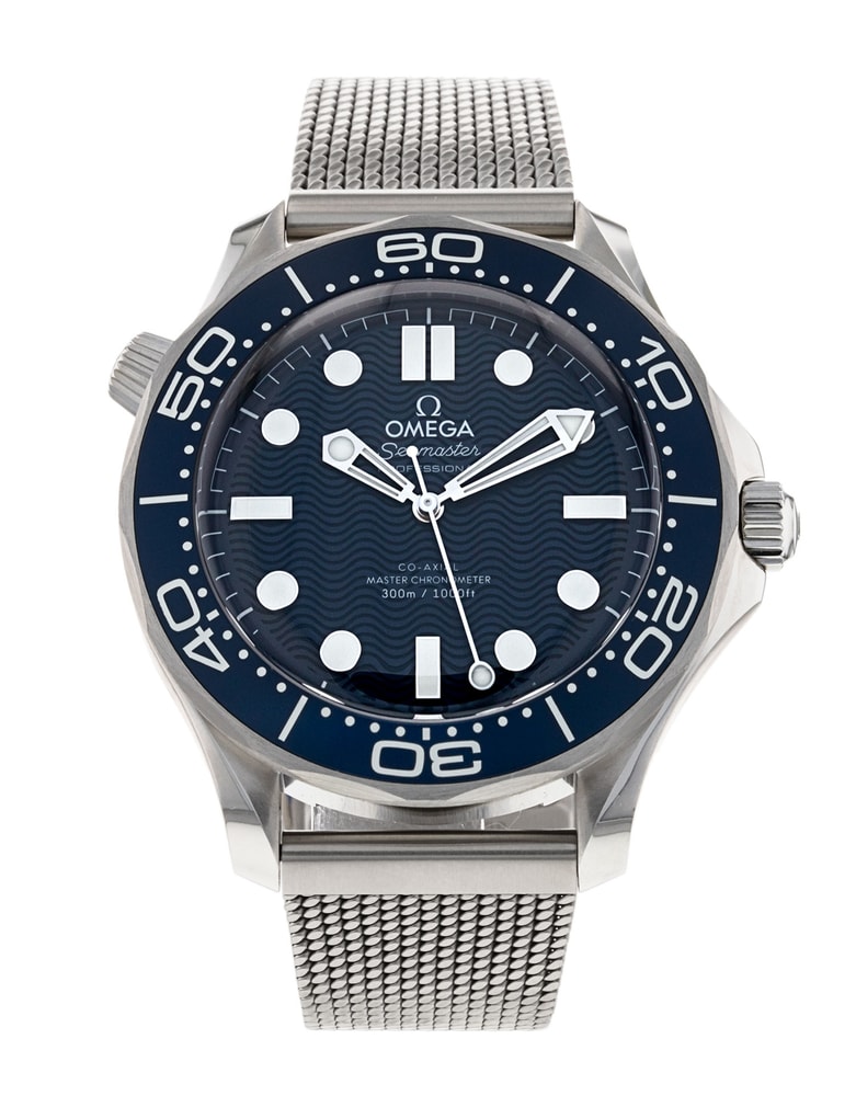 Omega Seamaster Diver 300m Blue Dial Bracelet Strap