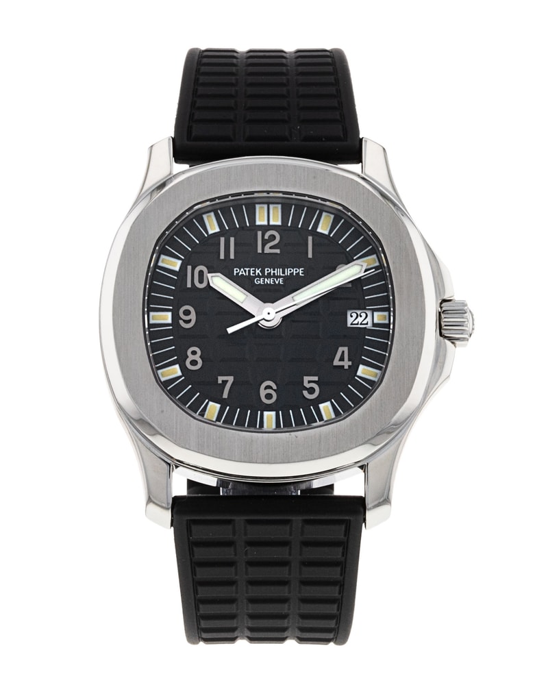 Patek Philippe Aquanaut Black Arabic Dial Rubber Strap