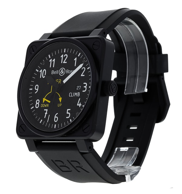 Bell and Ross BR01 97 Black Arabic Dial Rubber Strap