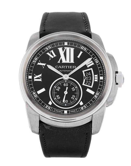 Cartier Calibre De Cartier Black Roman Numeral Dial