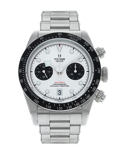 Tudor Black Bay Chrono - White Dial & Bracelet Strap