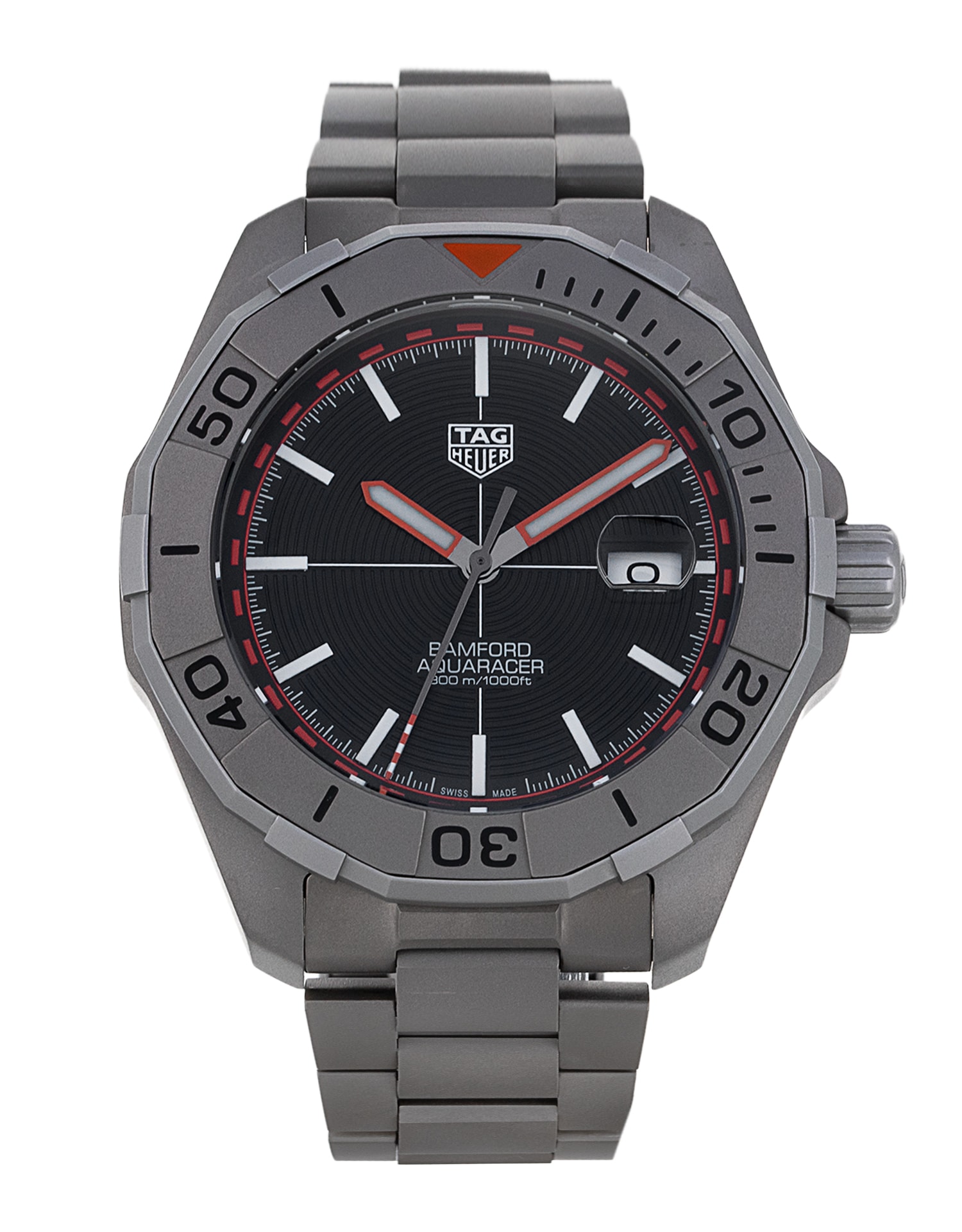 Tag Heuer Aquaracer Black Baton Dial Bracelet Strap