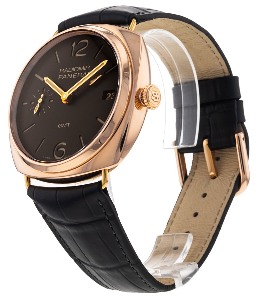 Panerai Radiomir Manual Brown Baton Dial Leather Strap