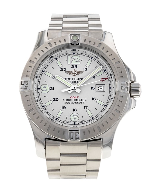 Breitling Colt Quartz Silberviertel Arabisch Zifferblatt