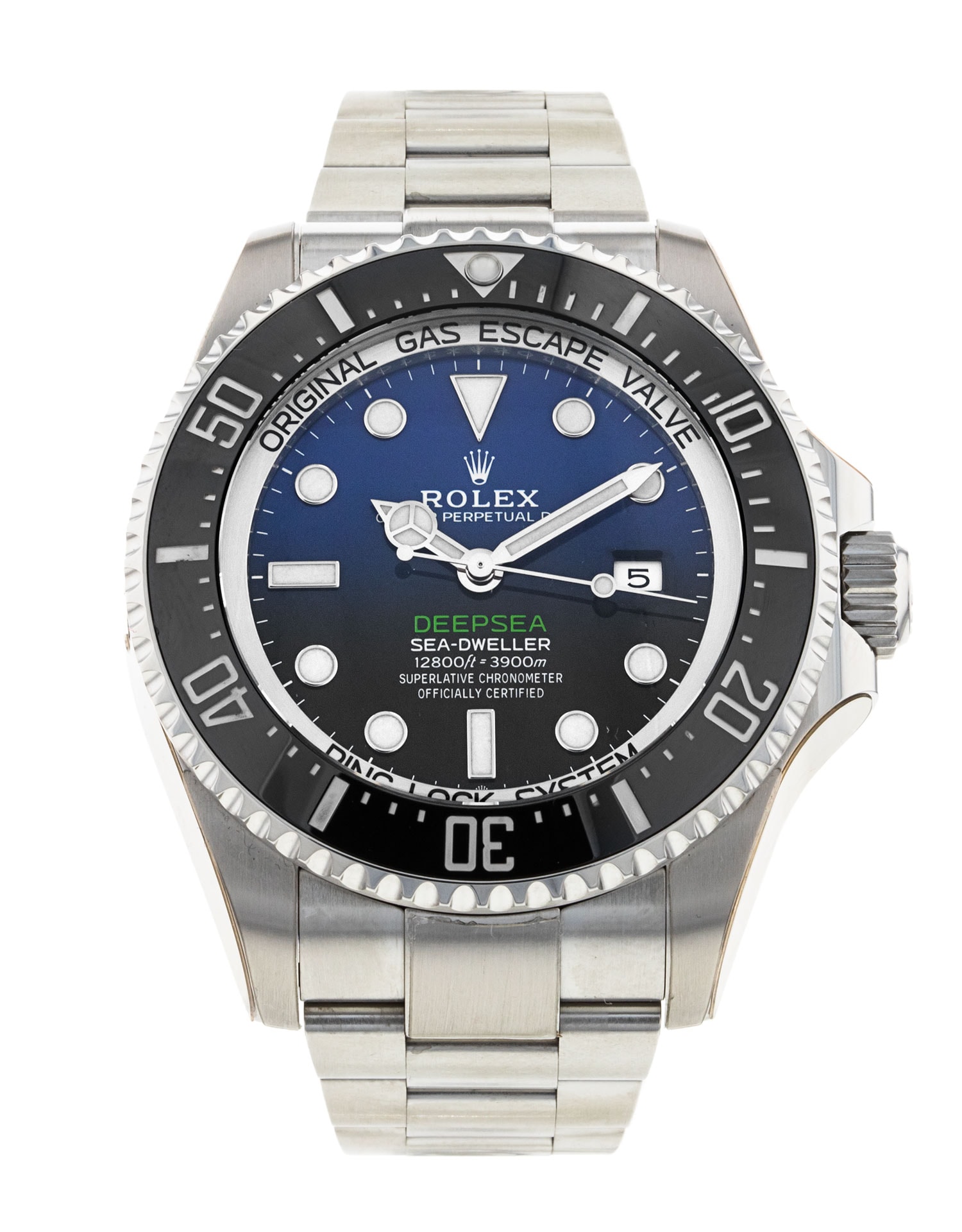 Rolex Deepsea Black Blue Dial Bracelet Strap