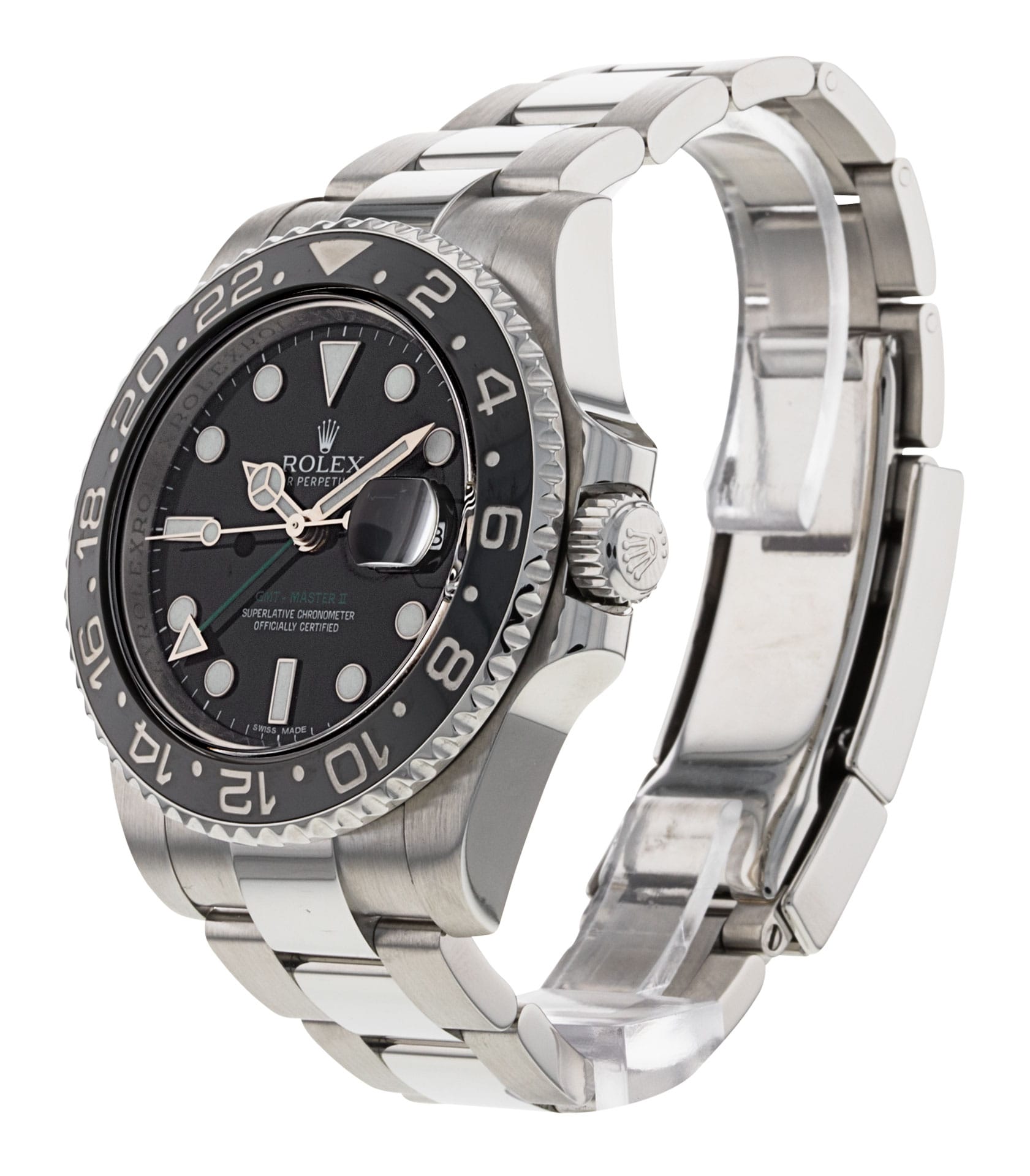 Rolex GMT Master II 116710 LN - Black Dial & Bracelet Strap 