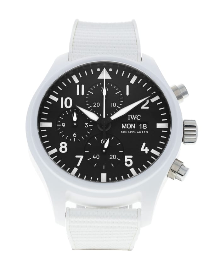 IWC Pilot's Chrono - Black Arabic Dial & Rubber Strap