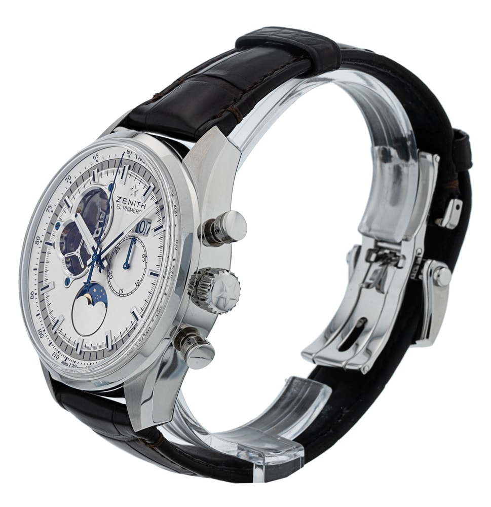 Zenith El Primero - Silver Dial & Leather Strap Zenith El Primero - Silver Dial & Leather Strap