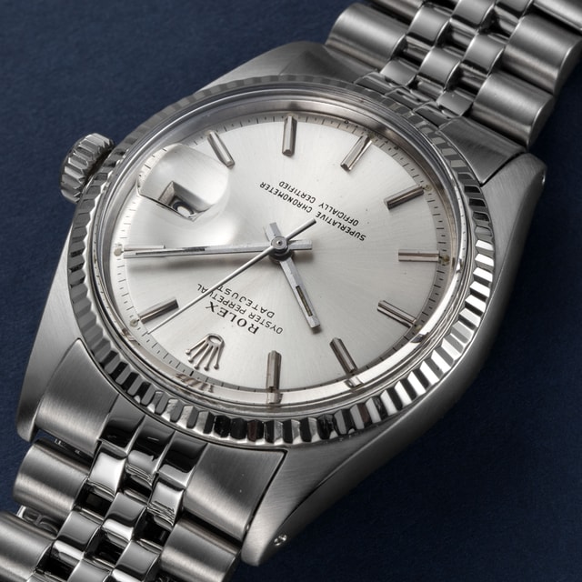 Rolex Datejust Silber Baton Zifferblatt