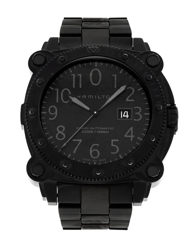 Hamilton Khaki Navy Below Zero Black Arabic Dial