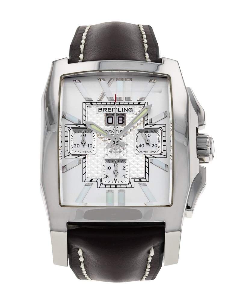 Breitling Bentley Flying B Chronograph White Baton Dial