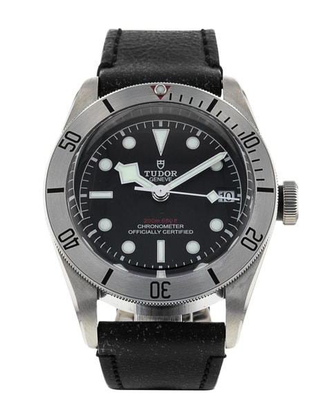 Tudor Black Bay M79730-0005 - Black Dial & Leather Strap 