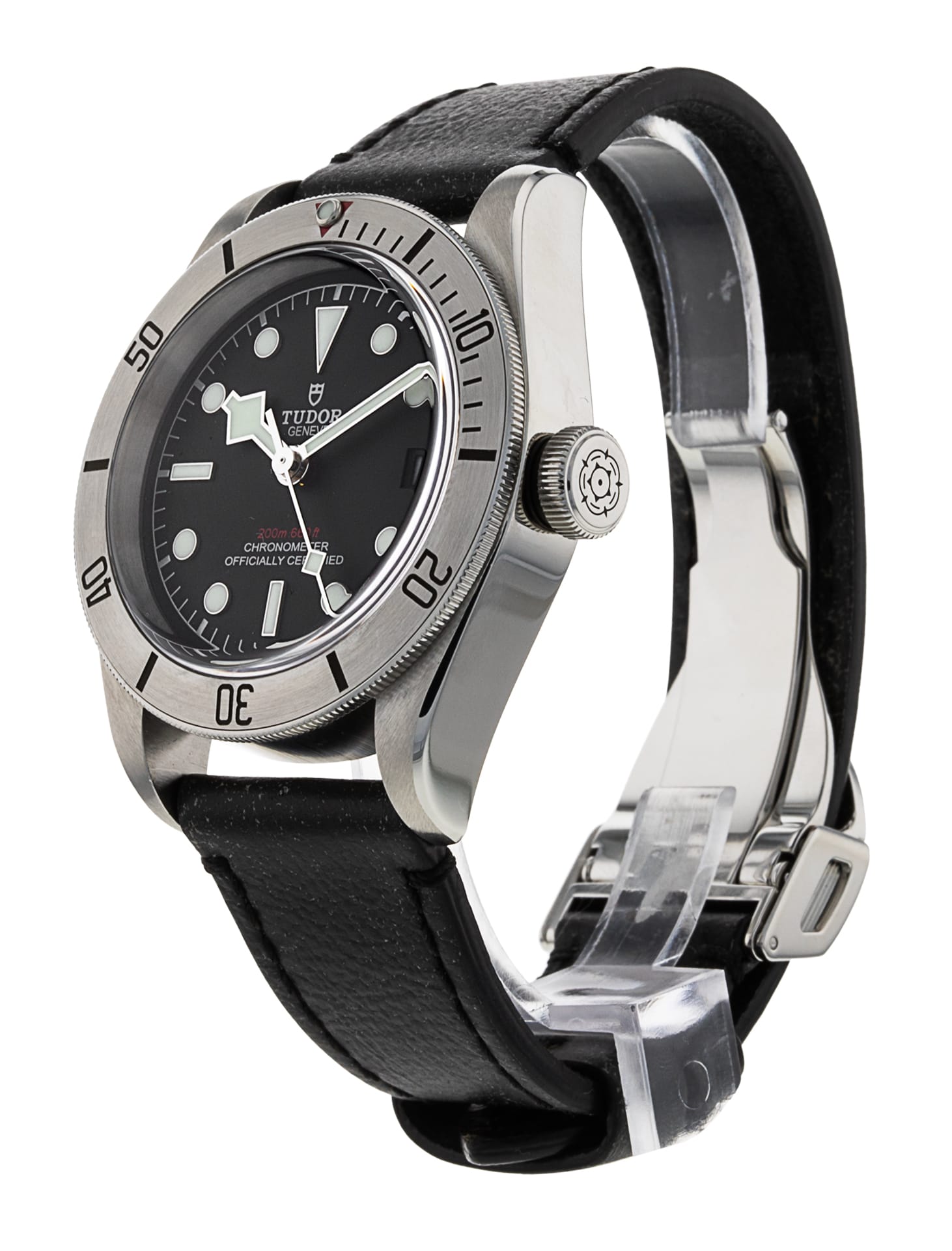 Tudor Black Bay M79730-0005 - Black Dial & Leather Strap 