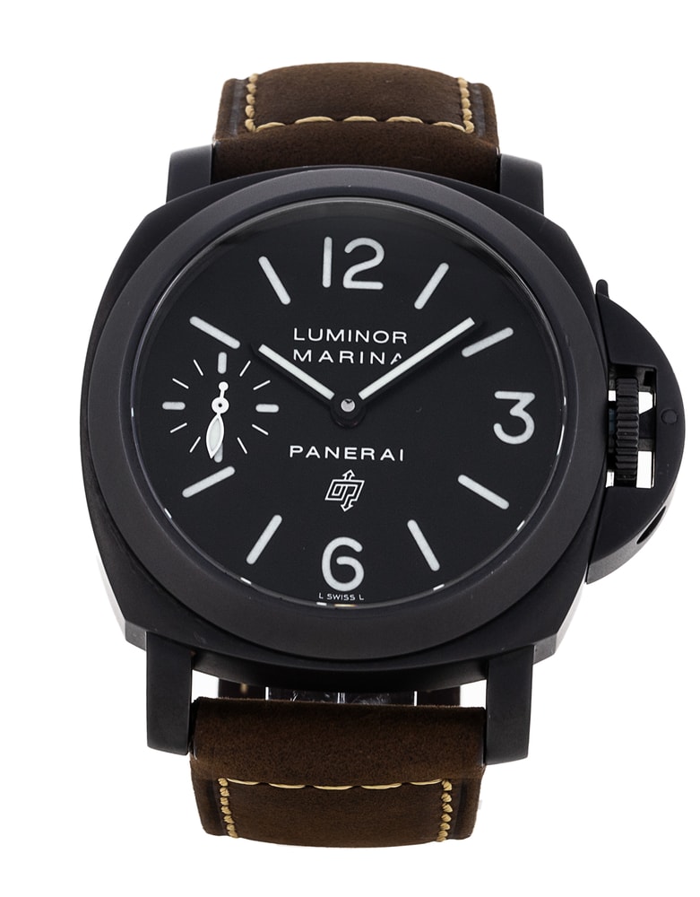 Panerai Luminor Marina Schwarz Arabisches Viertel Zifferblatt