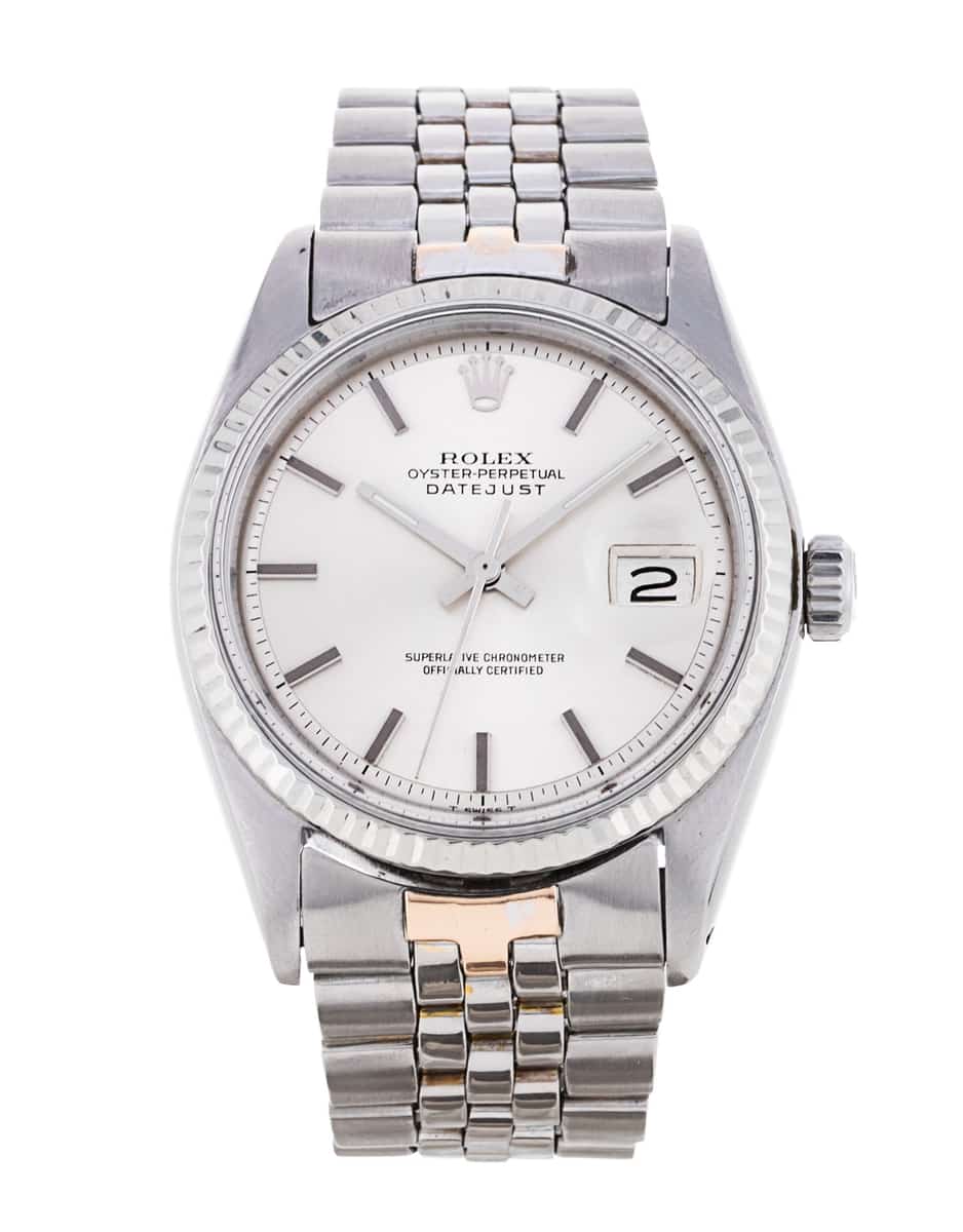 Rolex Datejust 1601 Silver Baton Dial Bracelet Strap