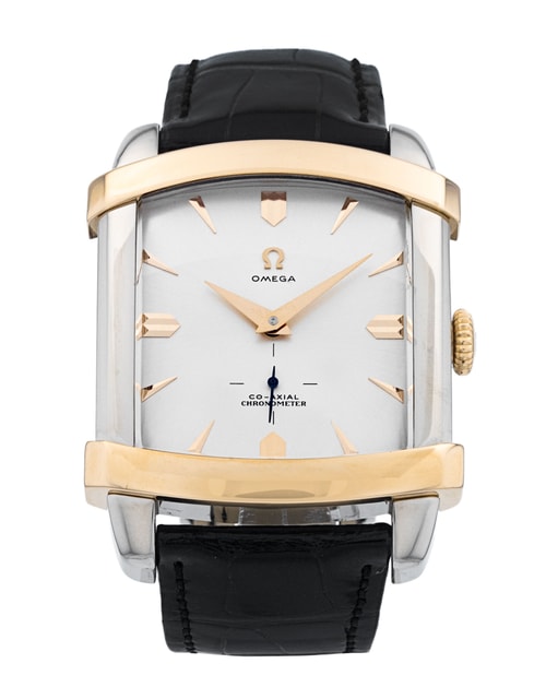 Omega Museum Silver Baton Dial Leather Strap