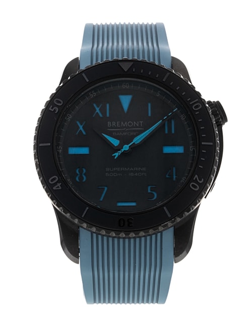 Bremont Supermarine Black Dial Rubber Strap