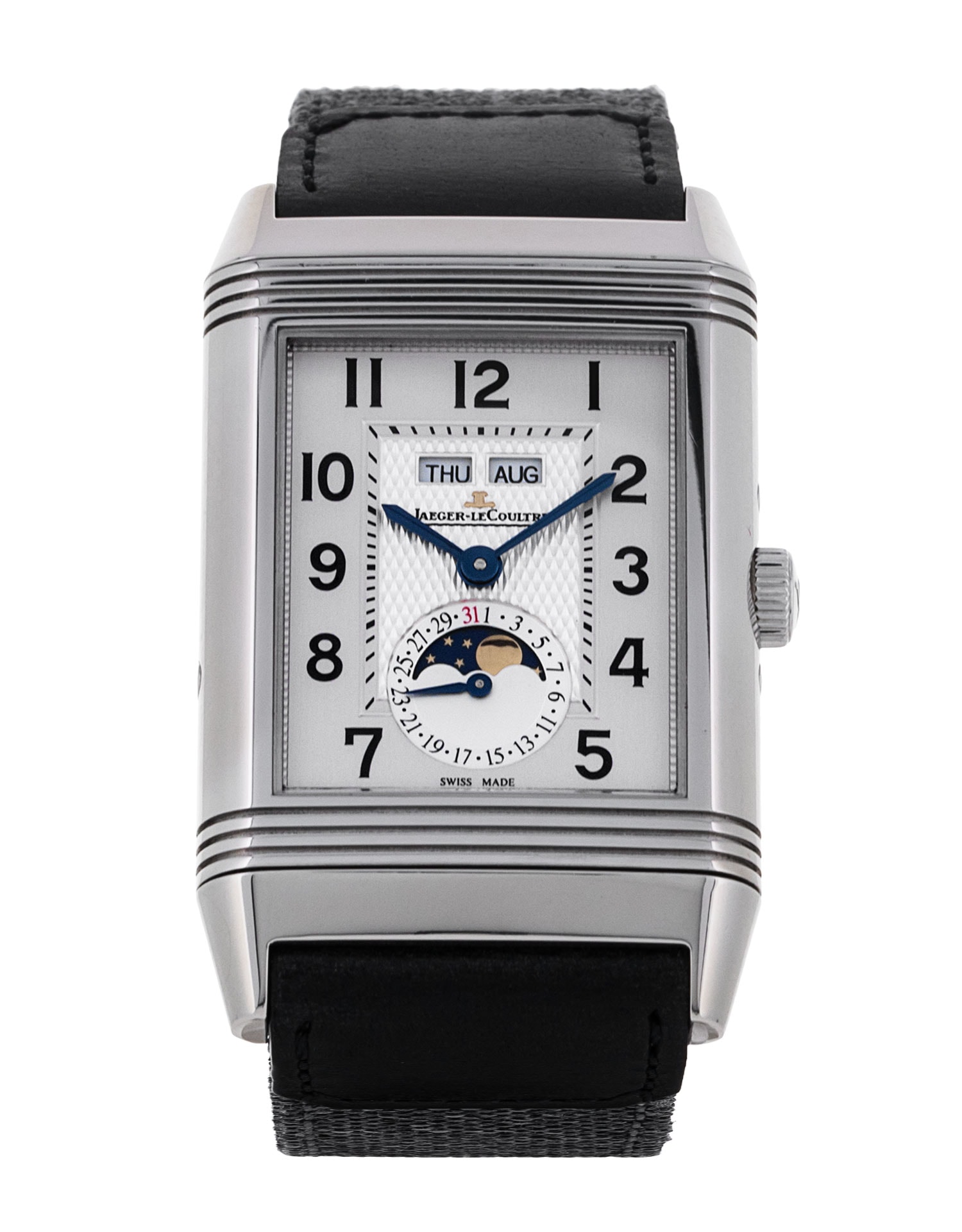 Jaeger LeCoultre Reverso Grande Calendar Silver Arabic Dial