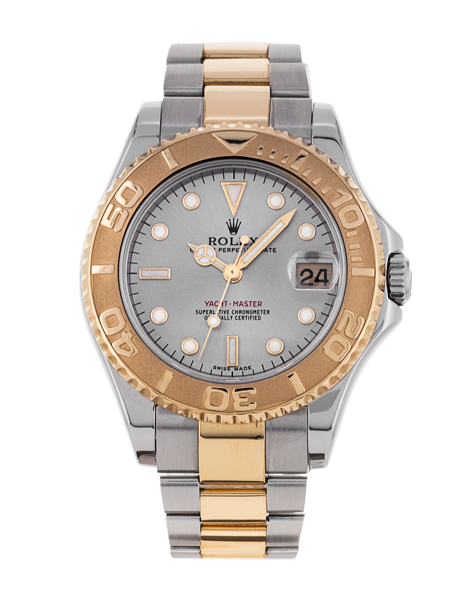 Rolex Yacht Master 168623 Rhodium Dial Bracelet Strap