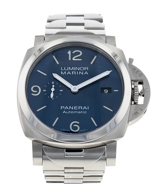 Panerai Luminor Marina Blau Viertel Arabisch Zifferblatt