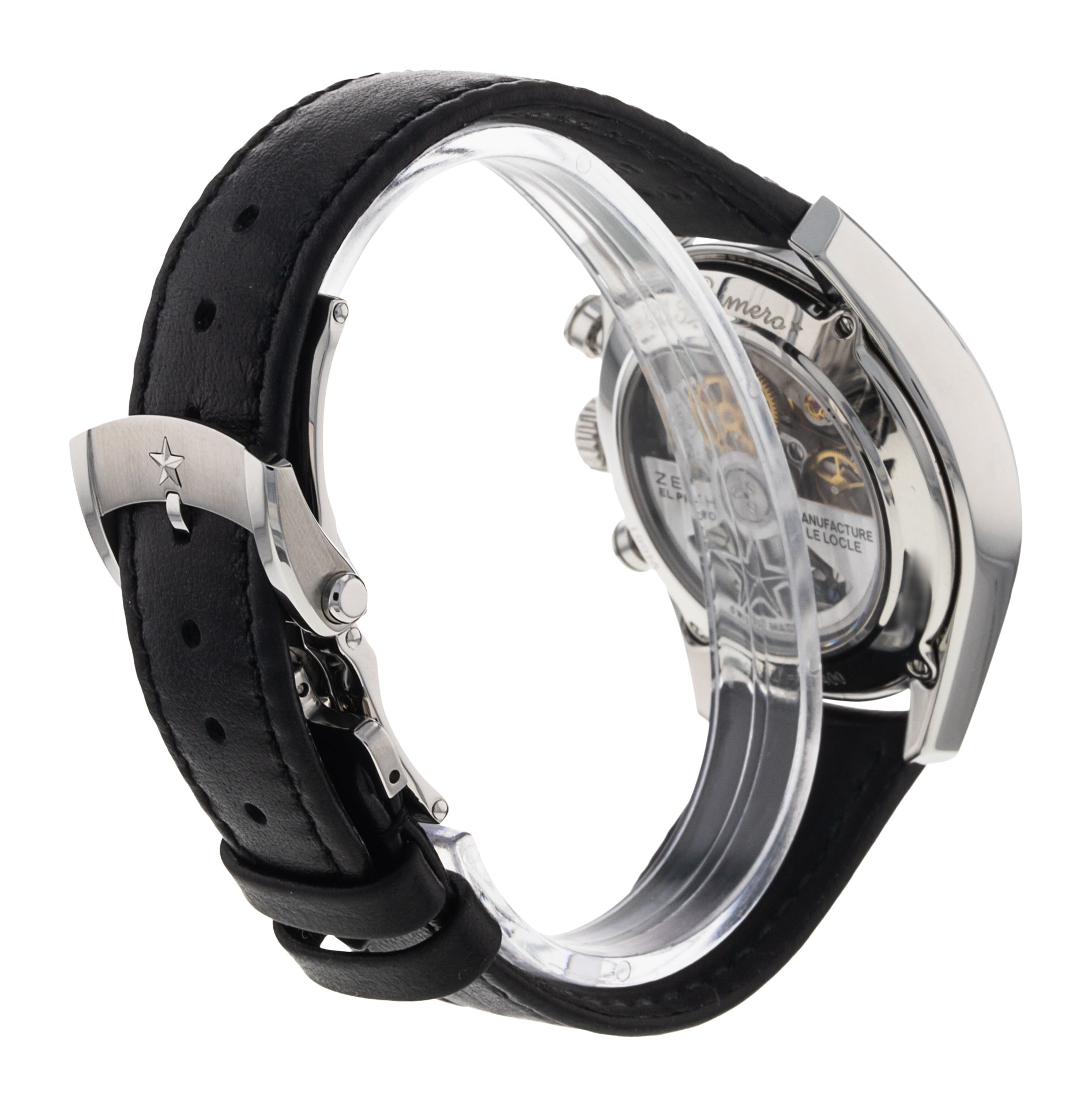 Zenith El Primero - Silver Baton Dial & Leather Strap Zenith El Primero - Silver Baton Dial & Leather Strap