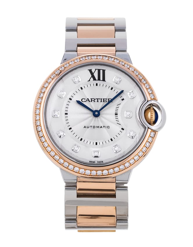 Cartier Ballon Bleu cadran Argent Diamant - Main Image