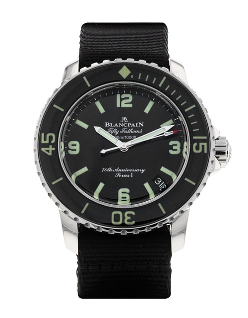 Blancpain Fifty Fathoms Black Quarter Arabic Dial
