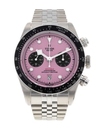 Tudor Black Bay Chrono - Pink Dial & Bracelet Strap
