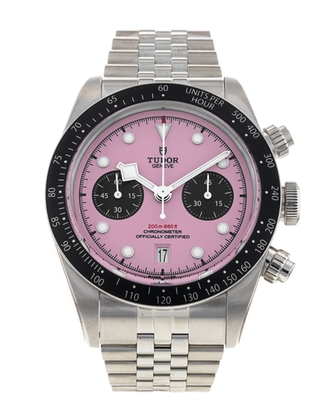 Tudor Black Bay Chrono - Pink Dial & Bracelet Strap