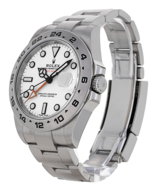 Rolex Explorer II cadran Blanc et un bracelet e Metal