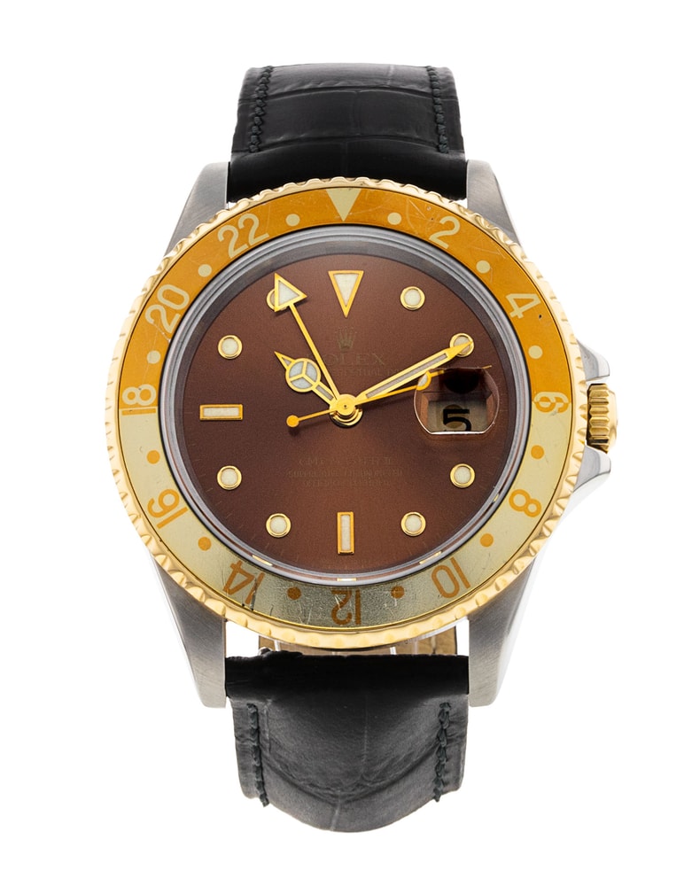 Rolex GMT Master II 16713 Copper Dial Leather Strap