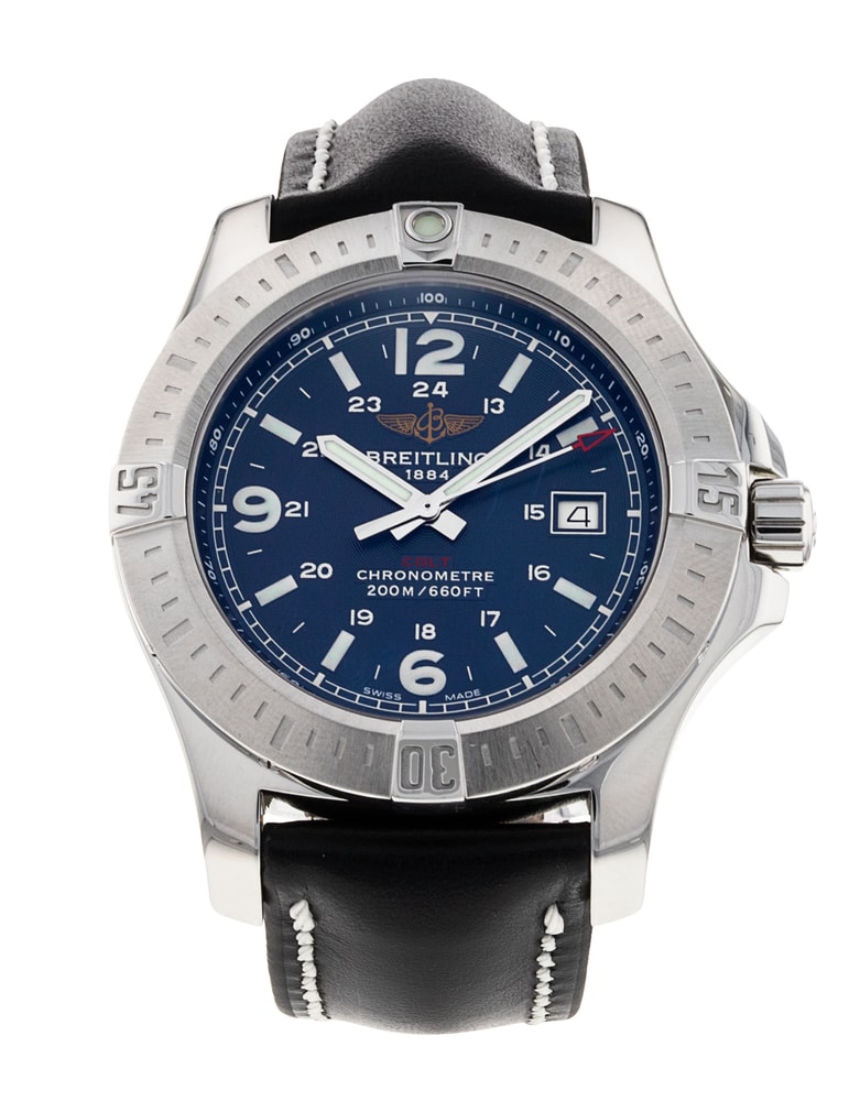 Breitling Colt Quartz Blue Quarter Arabic Dial